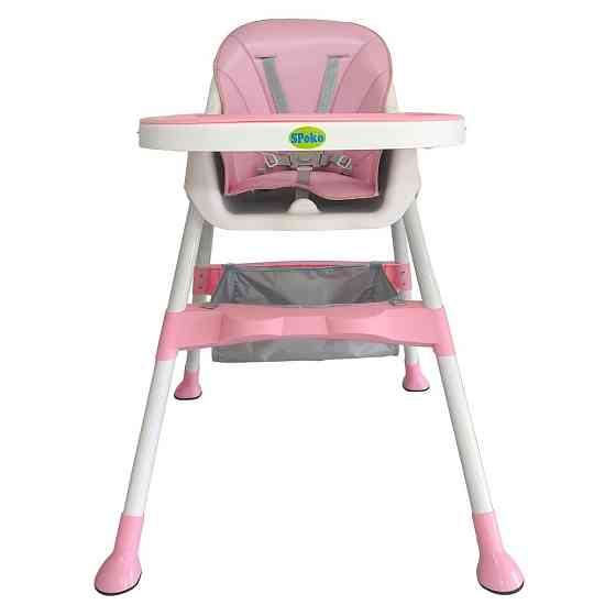 Стульчик для кормления ребенка 3 в 1 Spoko SP-06 Розовый Киев