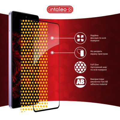 Скло захисне Intaleo Full Glue Oppo A3 5G Black (1283126598760) Вінниця - фото 7