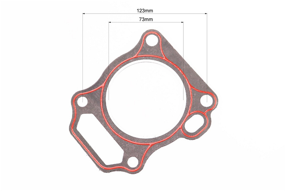 Прокладка головки циліндра 173F-73mm (пароніт, червона нитка) для двигуна GX-240 - 8л.с. Киев - изображение 2