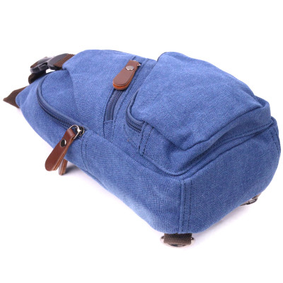 Сумка Vintage З USB кабелем через плече із текстилю Синя (21224) Вінниця - фото 3