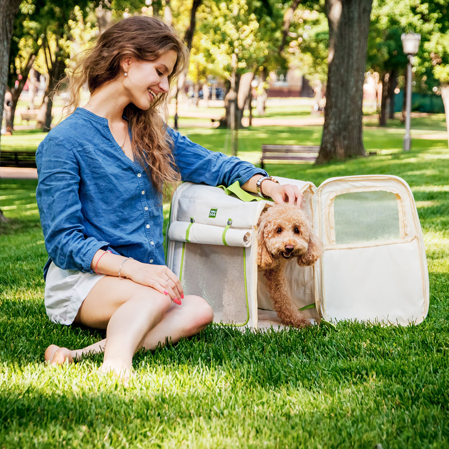 Рюкзак-переноска для котів та дрібних порід собак WAUDOG Relax Eco, 42*34*27 см, до 8 кг Київ - фото 3