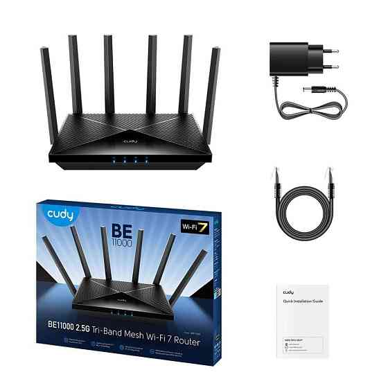 Маршрутизатор Cudy WR11000 2.5G Tri-Band Wi-Fi 7 Mesh Router Винница