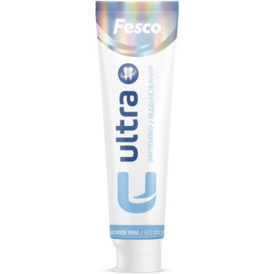 Зубная паста Fesco Ultra Whitening Отбеливание 100 мл (4820204701970) Винница - изображение 1