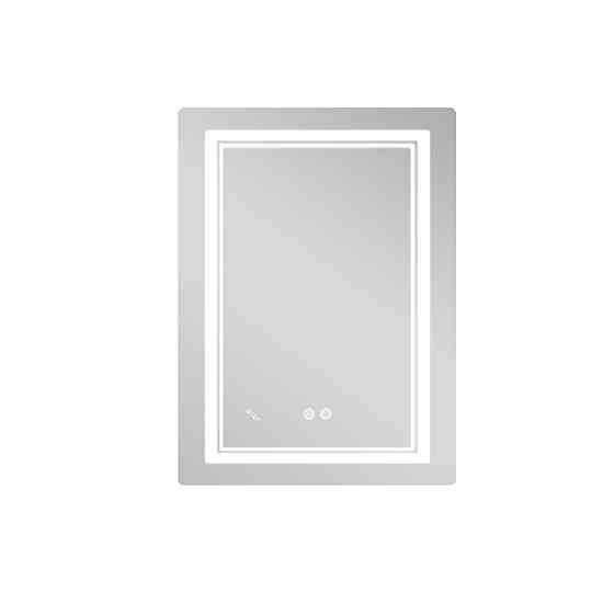 Дзеркало Qtap Cardinal (CA2) 600х800 з LED-підсвіткою Touch, з антизапотіванням, з димером, темп. кольору (3000-6500K) Reverse Київ