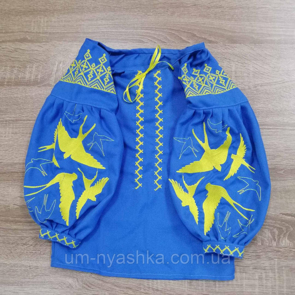 Дитяча натуральна вишита блузка з ластівками Кривий Ріг - фото 4