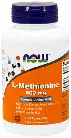 Метіонін Now Foods L-Methionine 500 мг 100 капсул Київ