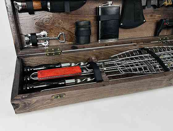 Подарунковий набір шампурів у дерев'яному кейсі ДРОВОРУБ HAPPY DAYS Тернопіль