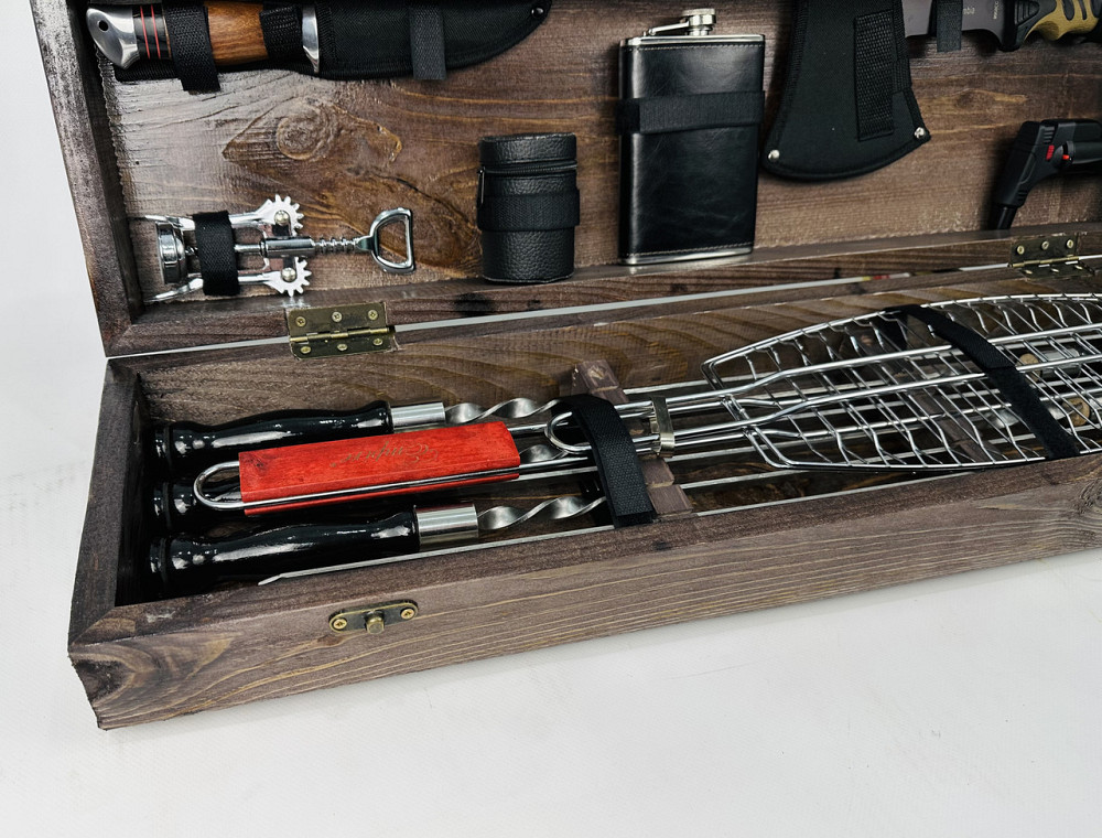 Подарунковий набір шампурів у дерев'яному кейсі ДРОВОРУБ HAPPY DAYS Тернопіль - фото 5