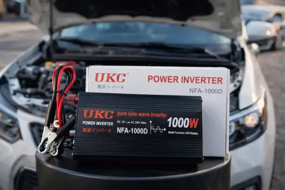 Преобразователь напряжения 12V-220V UKC 1000 Вт с чистой синусоидой / автомобильный инвертор 12 В в 220 В с цифровым дисплеем и USB выходом Коломия