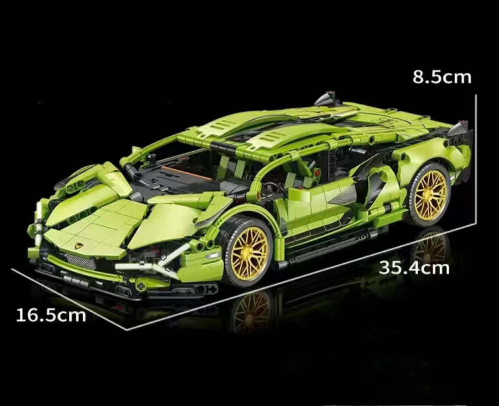 Конструктор Technic Lamborghini Sian FK937, 1280 деталей, масштаб 1:14 — спортивна машина Ламборджині FKP 37 Київ - фото 7