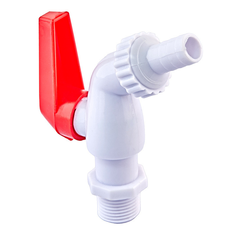 Кран поливочный PVC (White+red) Plamix PVI-1/2