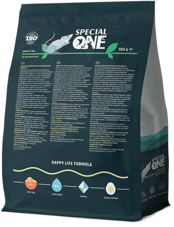 Полнорационный корм Спешиал Ван Special One для декоративных крыс, 500 г Винница