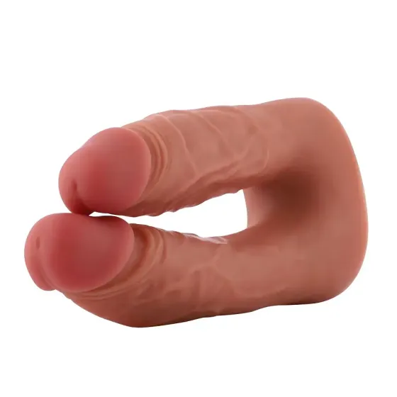 Подвійний фалоімітатор для секс-машин Hismith Silicone Double Penetrator Dildo, система KlicLok Львів