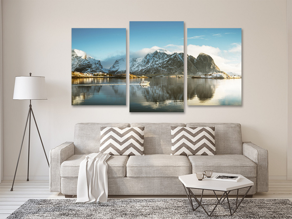 Модульная картина в гостиную / спальню    Озеро    Art-704_3 100x150 см Киев - изображение 2