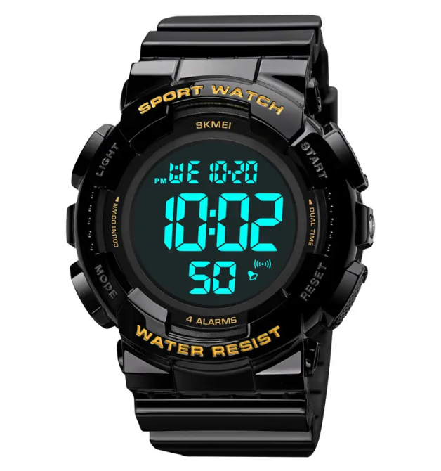 Мужские наручные спортивные часы Skmei 2081 Черный с золотом /Черный Винница - изображение 4