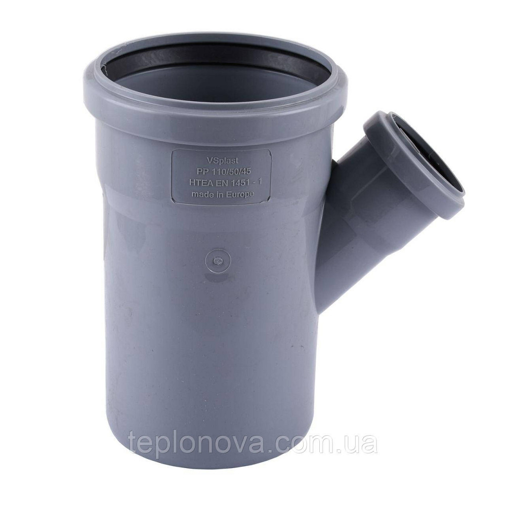 Тройник VSplast 110х 50х45° ** Чернівці - фото 1