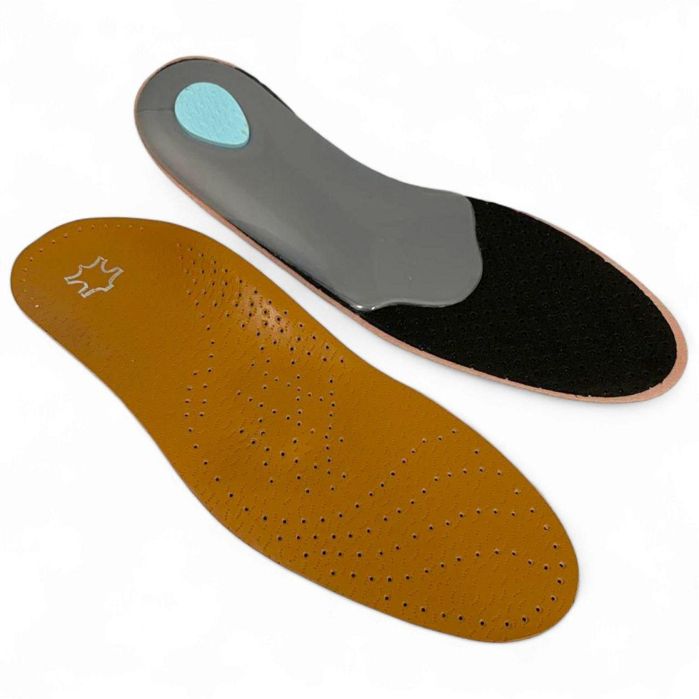 Ортопедические стельки Insoles Health с супинатором, кожаные, анатомические, для поддержки стопы, разные разме Харьков - изображение 6