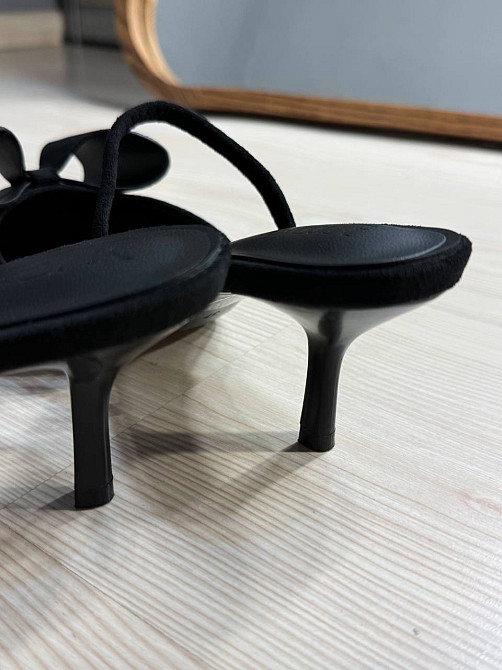 Туфлі жіночі Meideli F566-53 slingback човники з бантом екозамша чорні, 40, 26 см Київ - фото 7