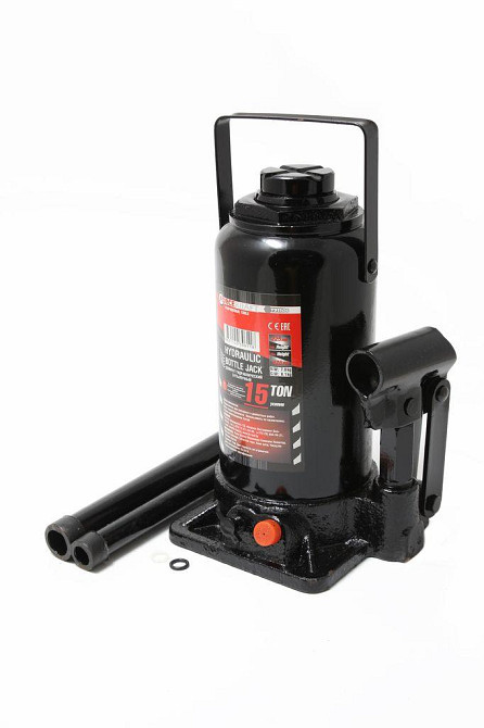 Домкрат 50т (260-415мм) пляшковий з клапаном та додатковим ремкомплектом Одесса - изображение 1