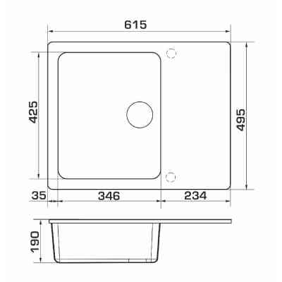 Мийка кухонна GRANADO AVILA white (gr0505) Вінниця