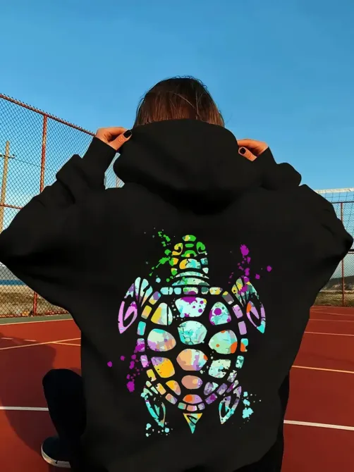 Худі жіноче, світшот чорний, модна толстовка 2700265393 розмір 42 Дніпро - фото 1