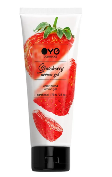 Універсальний ароматизований зволожуючий гель-лубрикант OYO - Strawberry aroma gel, 75 ml Sex Aura Київ - фото 1