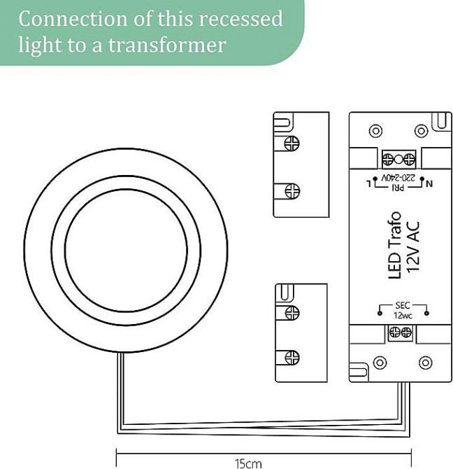 URing світлодіодний вбудований світильник для меблів 12 В з регульованою яскравістю 3,5 Вт 3000 K Дніпро - фото 5