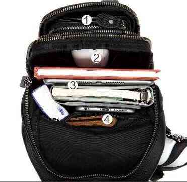 Сумка мужская из кожи через плечо Vintage 14784 Черная Киев