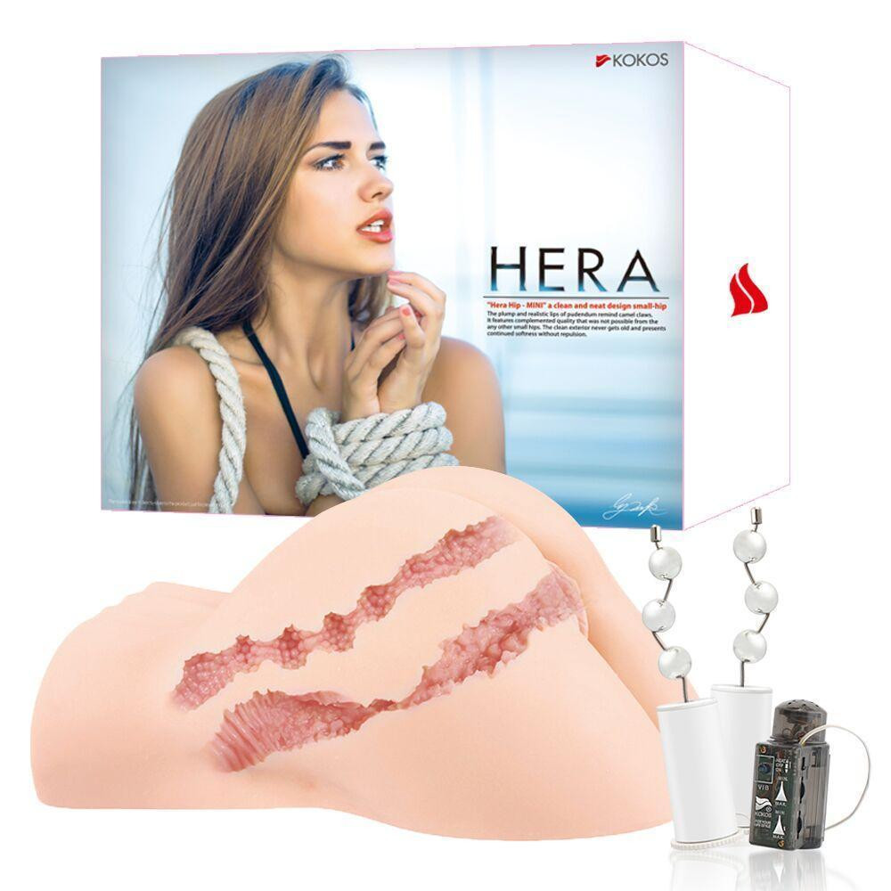 Мастурбатор Kokos Hera Hip Real 2WayPlus с вибрацией и массажем Sex Aura Киев - изображение 9
