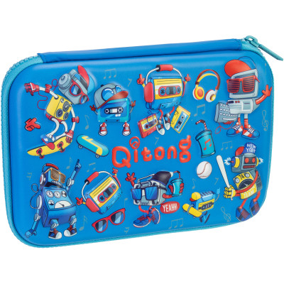 Пенал Cool For School 1 відділення з органайзером синій (QT-5773-Blue) Вінниця - фото 1