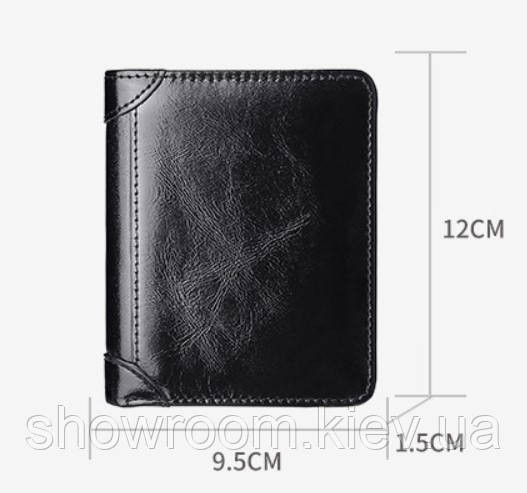 Чоловіче шкіряне вертикальне портмоне Leather Collection (2765) Київ - фото 4