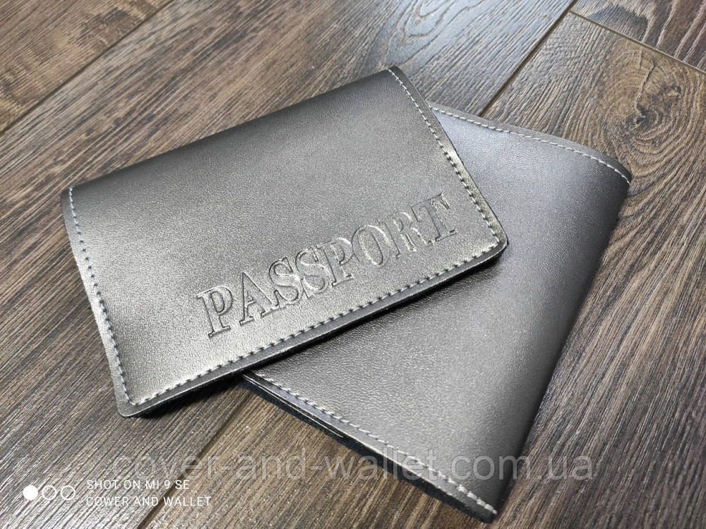 Женская обложка на паспорт из эко-кожи золотистая Киев - изображение 5