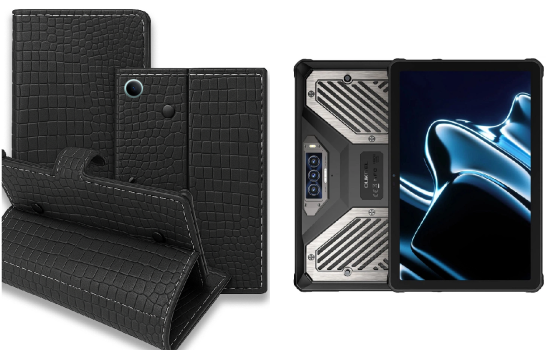 Книжка-трансформер для планшета Oukitel Rt8, Oukitel Rt9, колір Black Krokodil Black Київ