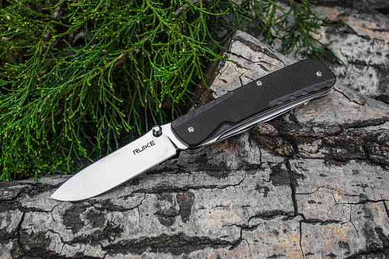 Багатофункціональний ніж Ruike Trekker LD32-B, (8.5 см) 12C27 / G10 чорний, 11 інстр. Київ