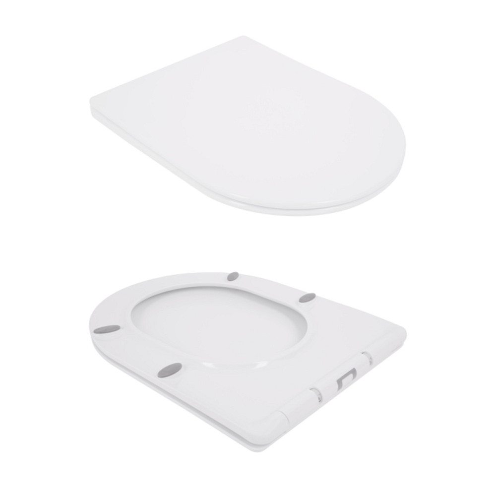 Унітаз підвісний Qtap Jay безобідковий із сидінням Soft-close QT07335176W Київ - фото 17