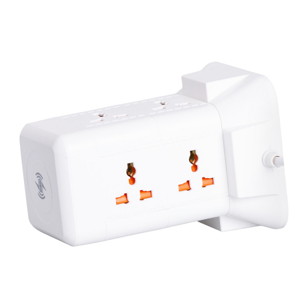 Мережевий фільтр подовжувач 2.8 м з лампою на 6 універсальних розеток з 2 USB, 1 Type-C, бездротова зарядка HP-5-1 Київ - фото 8