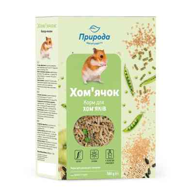 Корм для гризунів Природа «Хом'ячок» + Колор та Ензим 500 г (4823082410729) Вінниця