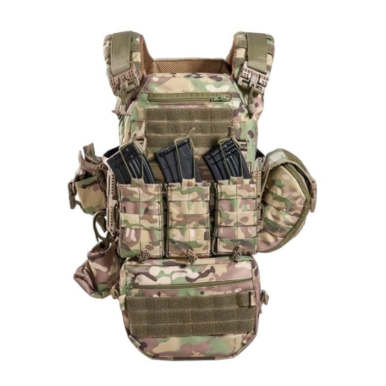 Комплект плитоноска с подсумками и напашником, быстрым сбросом (без плит) Мультикам Винница