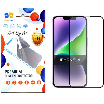 Скло захисне Drobak Anty Spy Apple iPhone 14 Pro (Black) (535334) Вінниця - фото 1