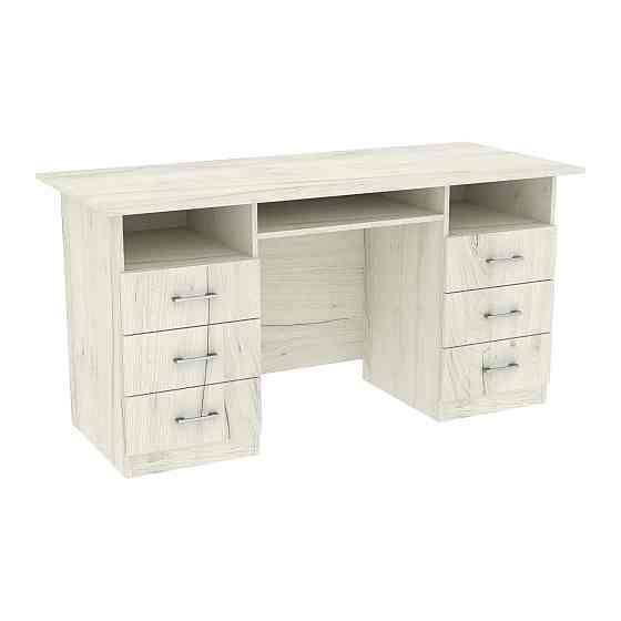 Стол офисный ОСП-4, Дуб Крафт Білий, 1500/600/760 Львов