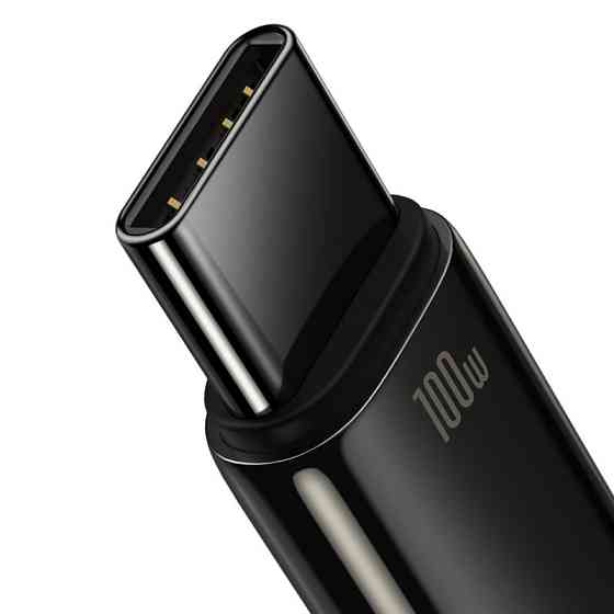 Кабель USB - Type-C Baseus Tungsten Gold Fast Charging Data Cable 100W 1m Black CAWJ000001 Одеса