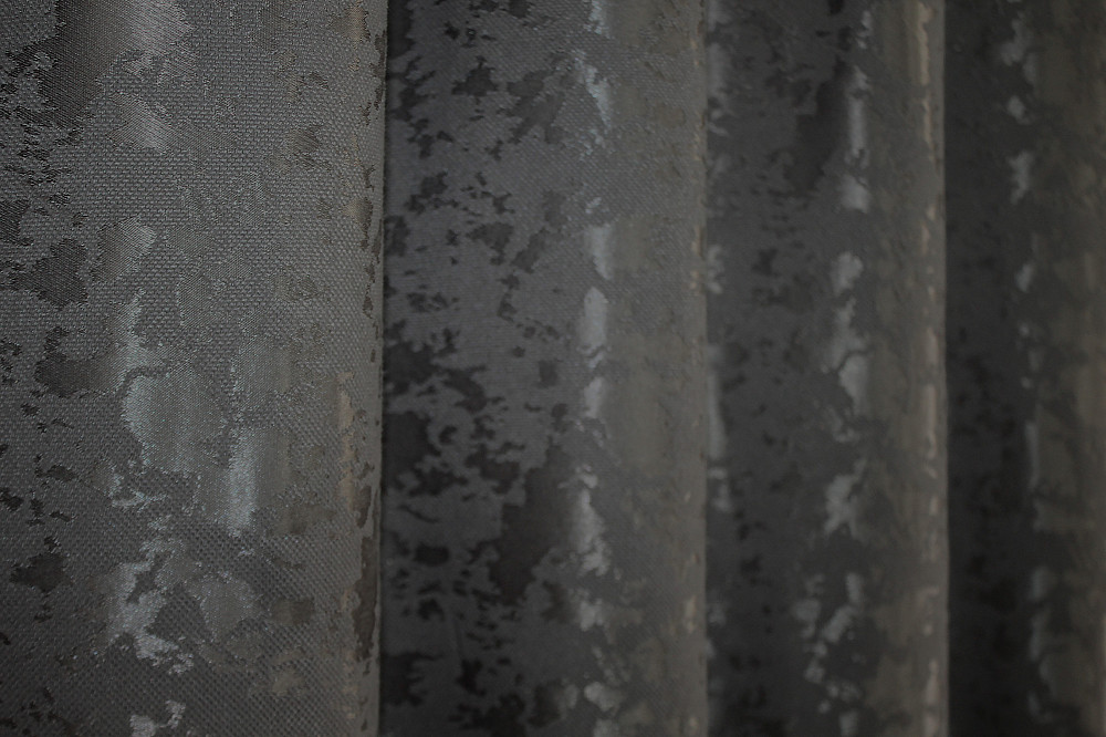 Комплект штор на люверсах VR-Textil Лен мрамор Pavliani ХО № 1267ш Серо-коричневый 150х250 см 2 шт (37-0100) Киев - изображение 10