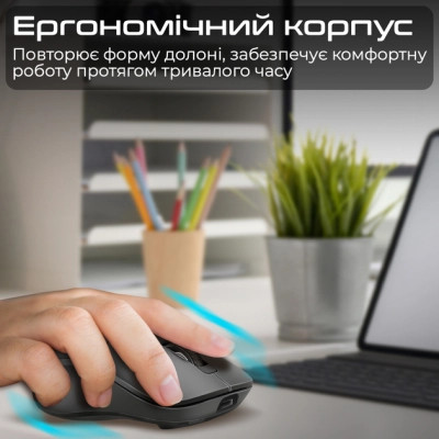 Мишка Promate Samo Wireless/Bluetooth Black (samo.black) Вінниця - фото 3