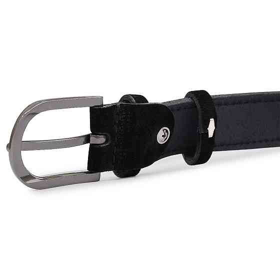 Замшевый ремень для женщин Vintage 20799 Черный Киев