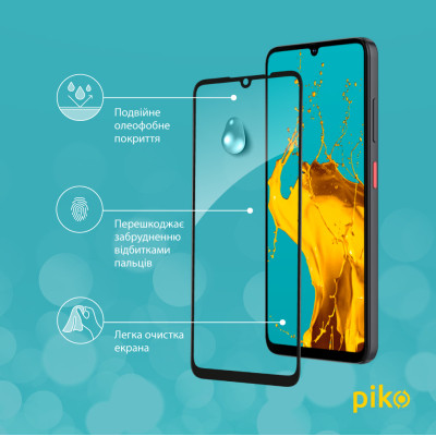 Скло захисне Piko Full Glue ZTE Blade A55 Black (1283126598630) Вінниця - фото 4