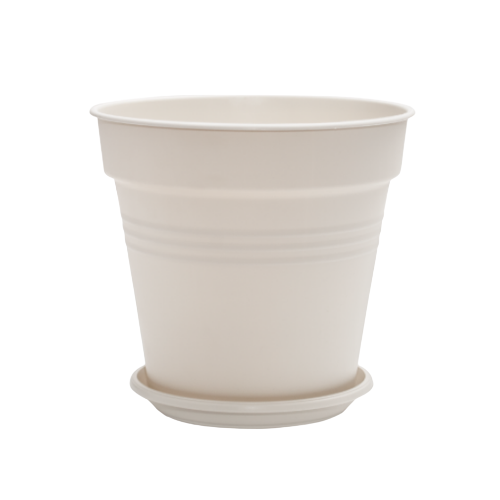 Вазон Глорія з підставкою 14,5*14см біла троянда Алеана Житомир - изображение 1