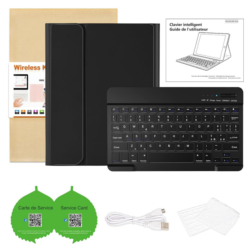 Клавіатурний чохол кейс з клавіатурою GAOJIE QWERTY для iPad Air 11 2024/2025 Air 5 Air 4 iPad Pro 11 Bluetooth чорний Київ - фото 7