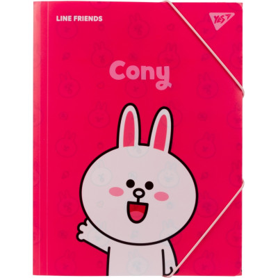 Папка на резинках Yes A4 Line Friends Cony (492097) Вінниця - фото 1