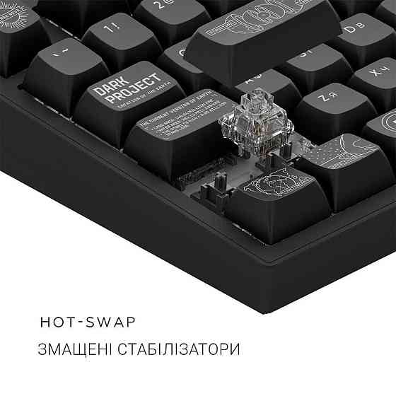 Клавіатура Dark Project ALU81 Terra Nova Black (DPKB_NOVA_81_ANSI_BLACK_UA) ( Чорний ) Харьков