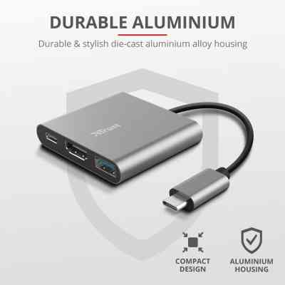 Концентратор Trust Dalyx 3-in-1 Multiport USB-C (23772) Винница